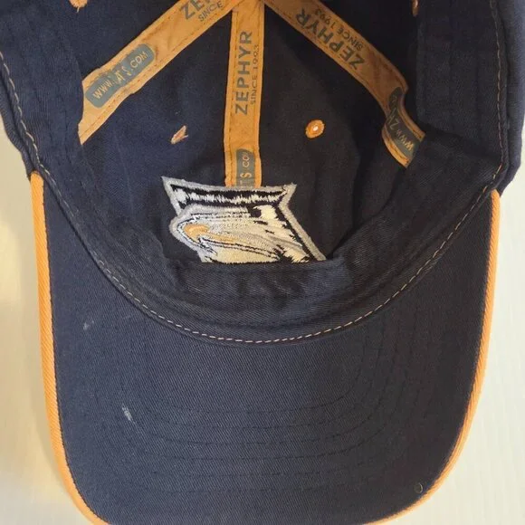 Emory University Hat Cap Strap Back Blue Casual Cotton Dad Cap Zephyr One Size - Picture 13 of 14